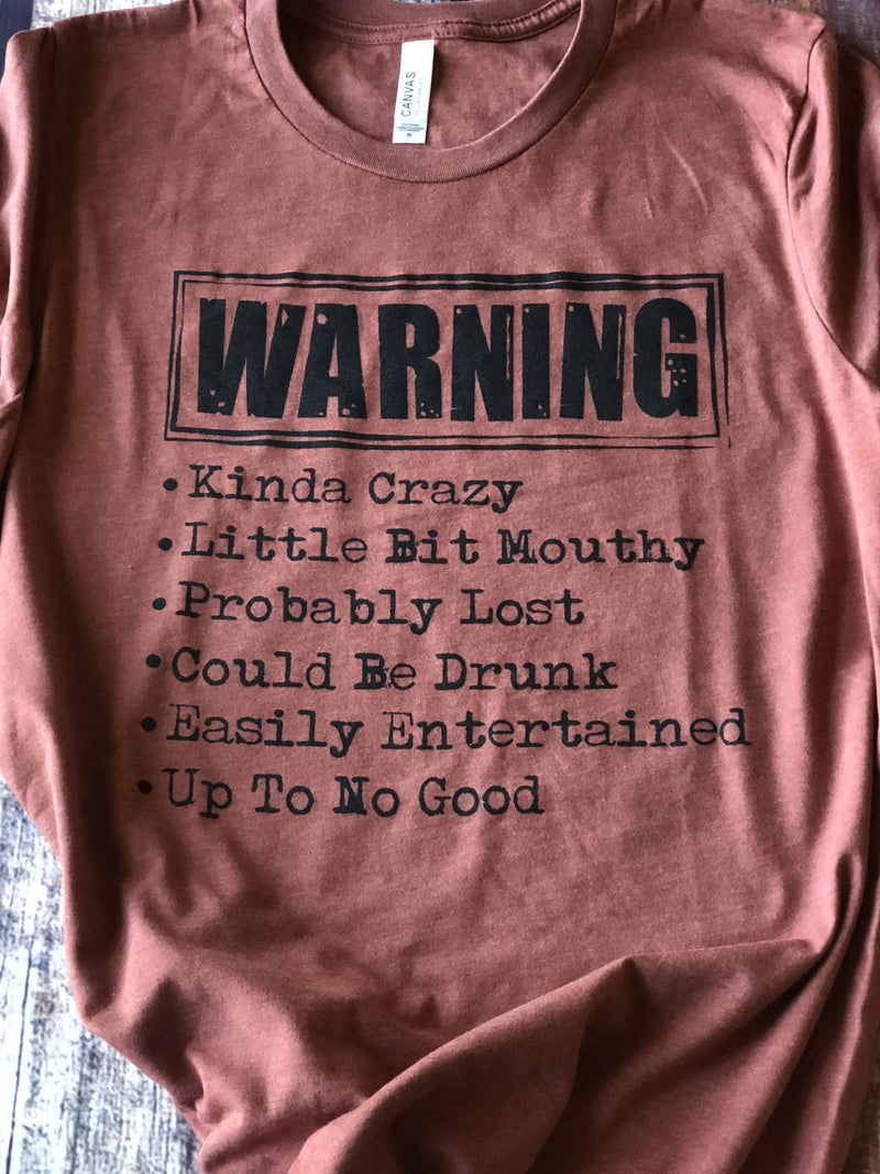 Warning Graphic T-Shirt