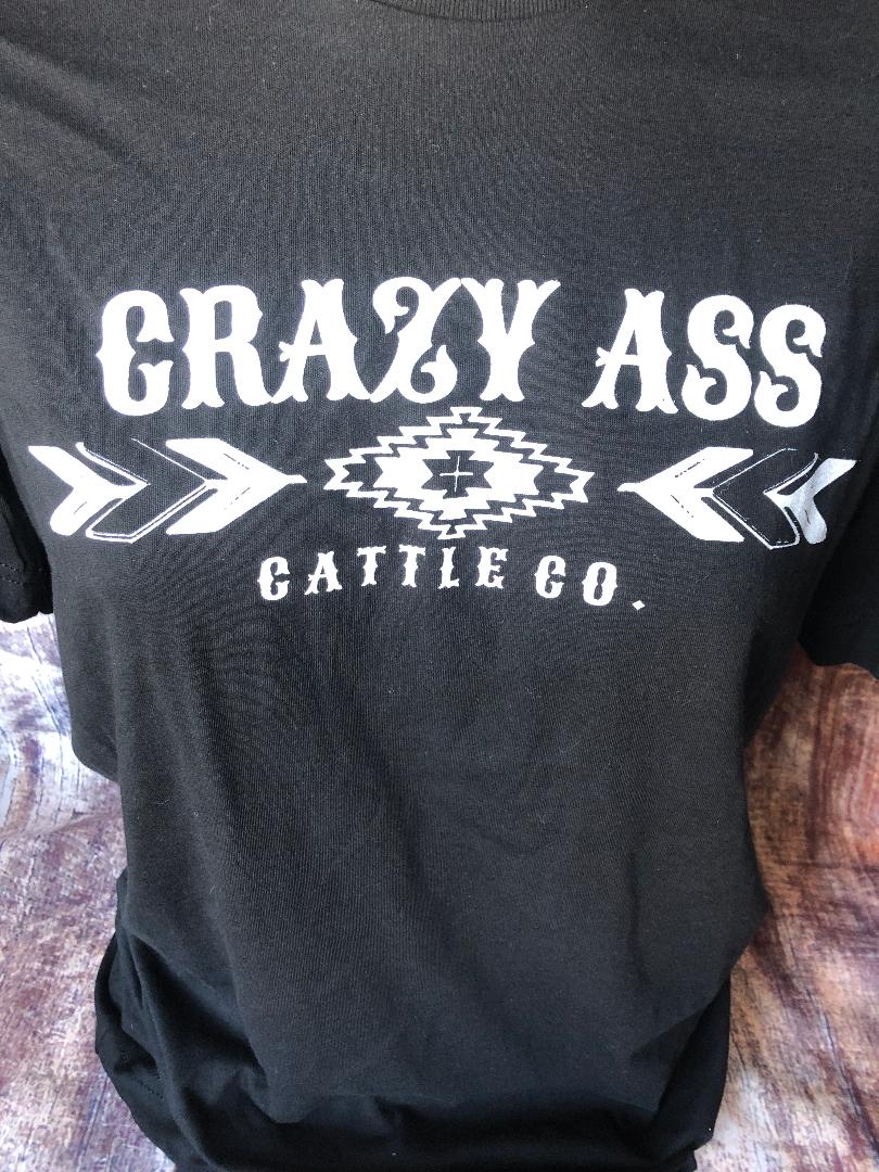 Crazy Ass Cattle Co. Black T-Shirt