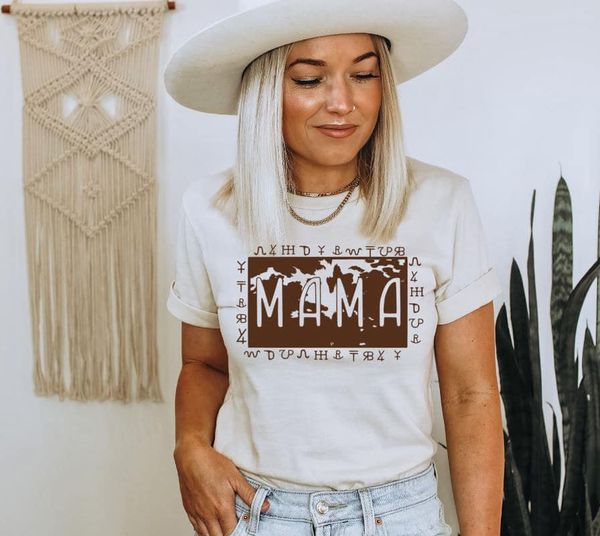 Mama Cattle Brand Design T-Shirt