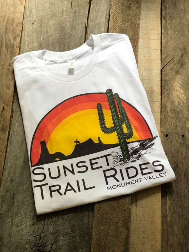 Sunset Trail Ride Vintage Graphic T-Shirt