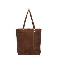 Leather Ring and Key Brown Bag