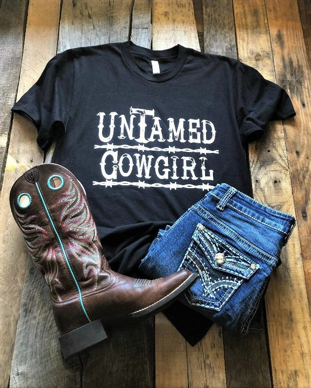 Western Horizons Trading Company Untamed Cowgirl T Shirt