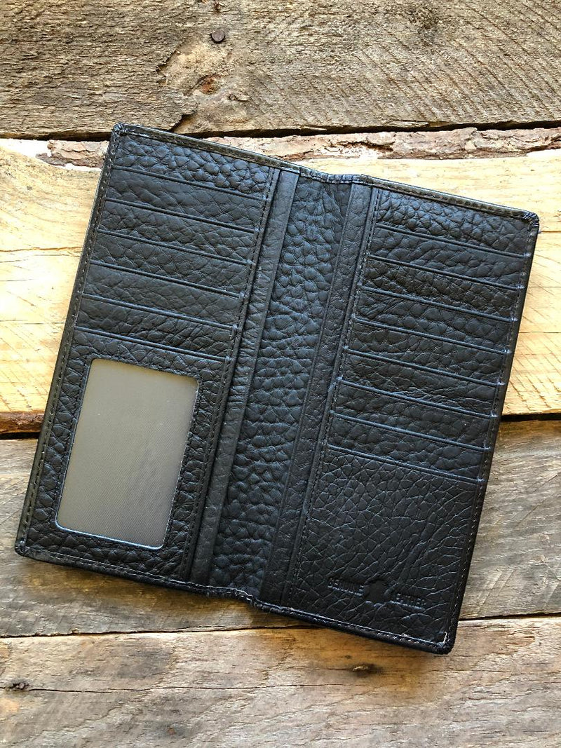 Leather Cowhide Long Wallet