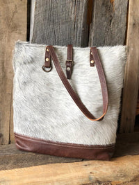 Cowhide and Leather Purse/Tote Bag