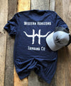 Western Horizons Graphic Tee "Classic Distressed" Navy