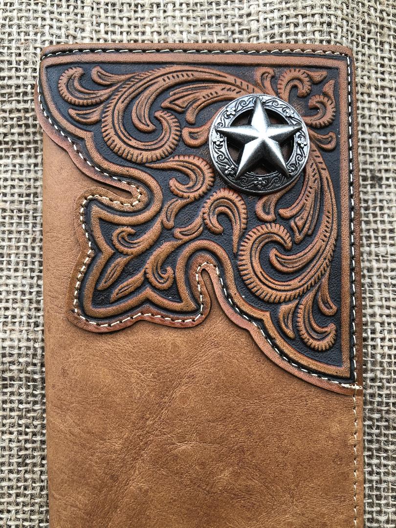 Montana West Leather Long Wallet