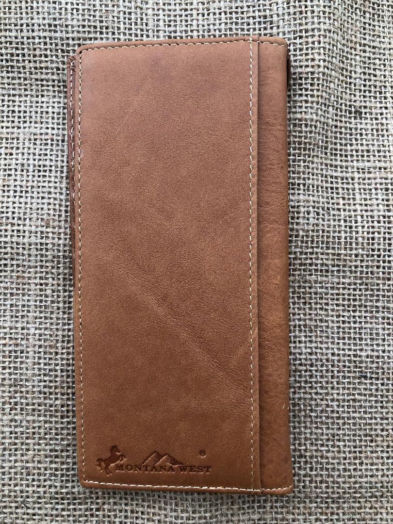 Montana West Leather Long Wallet