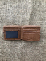 Montana West Leather Bi-Fold Wallet with Concho