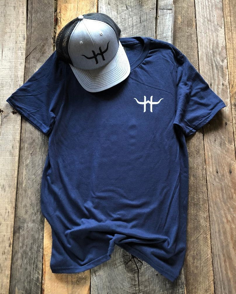 Western Horizons Graphic Tee "Classic Distressed" Navy