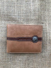 Montana West Leather Bi-Fold Wallet with Concho