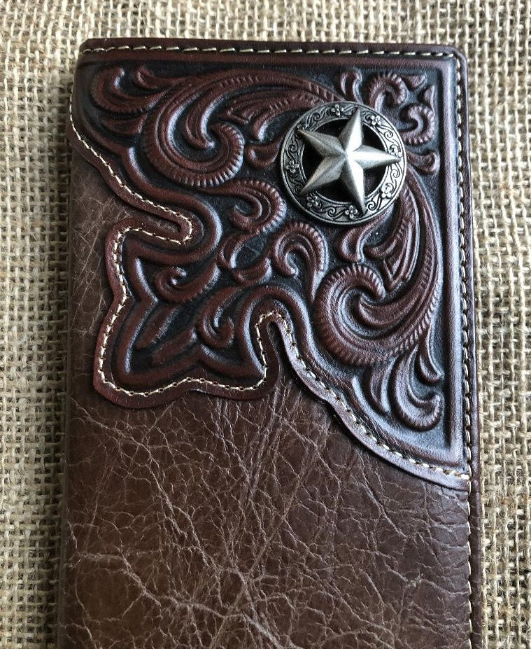 Montana West Leather Long Wallet