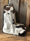 Cowhide and Leather Boot Bag