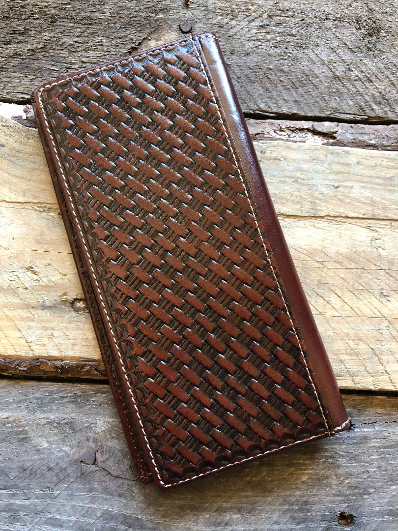 Leather Cowhide Long Wallet