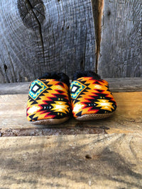 Aztec Moccasins for Cow Kids