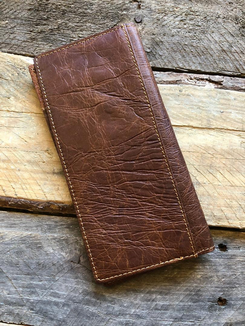Leather Cowhide Long Wallet
